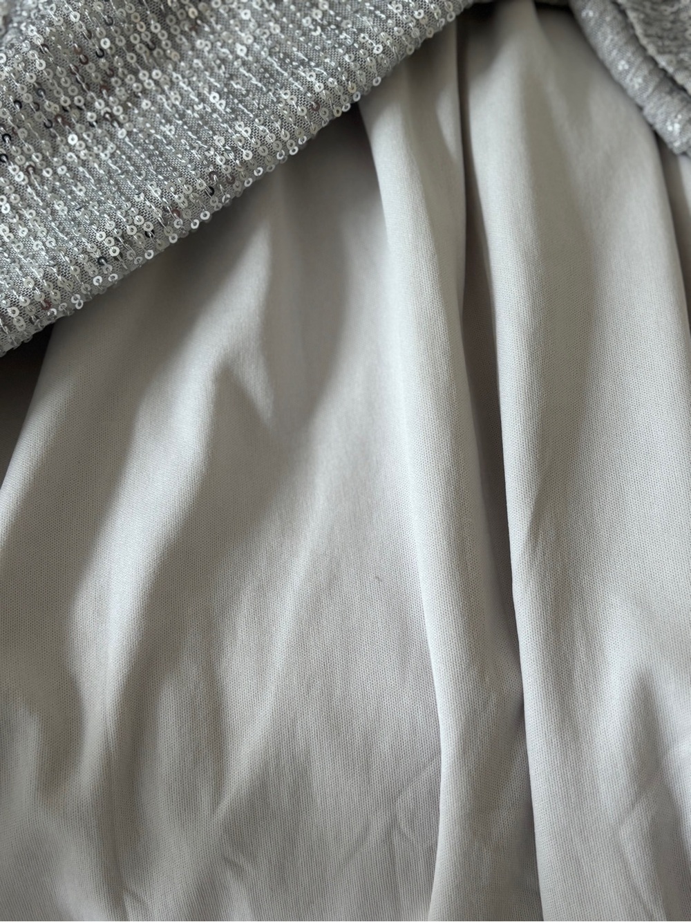 SO Silver Sequin Puff-Sleeve Mini Dress - Picture 5 of 7